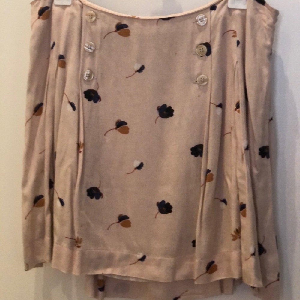 free people floral mini skirt